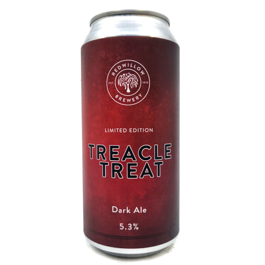 Redwillow Treacle Treat Dark Ale 5.3% (440ml can)-Hop Burns & Black