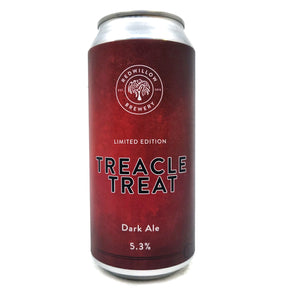 Redwillow Treacle Treat Dark Ale 5.3% (440ml can)-Hop Burns & Black