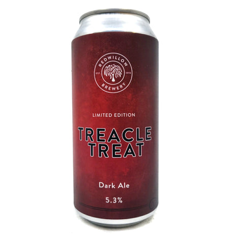 Redwillow Treacle Treat Dark Ale 5.3% (440ml can)-Hop Burns & Black