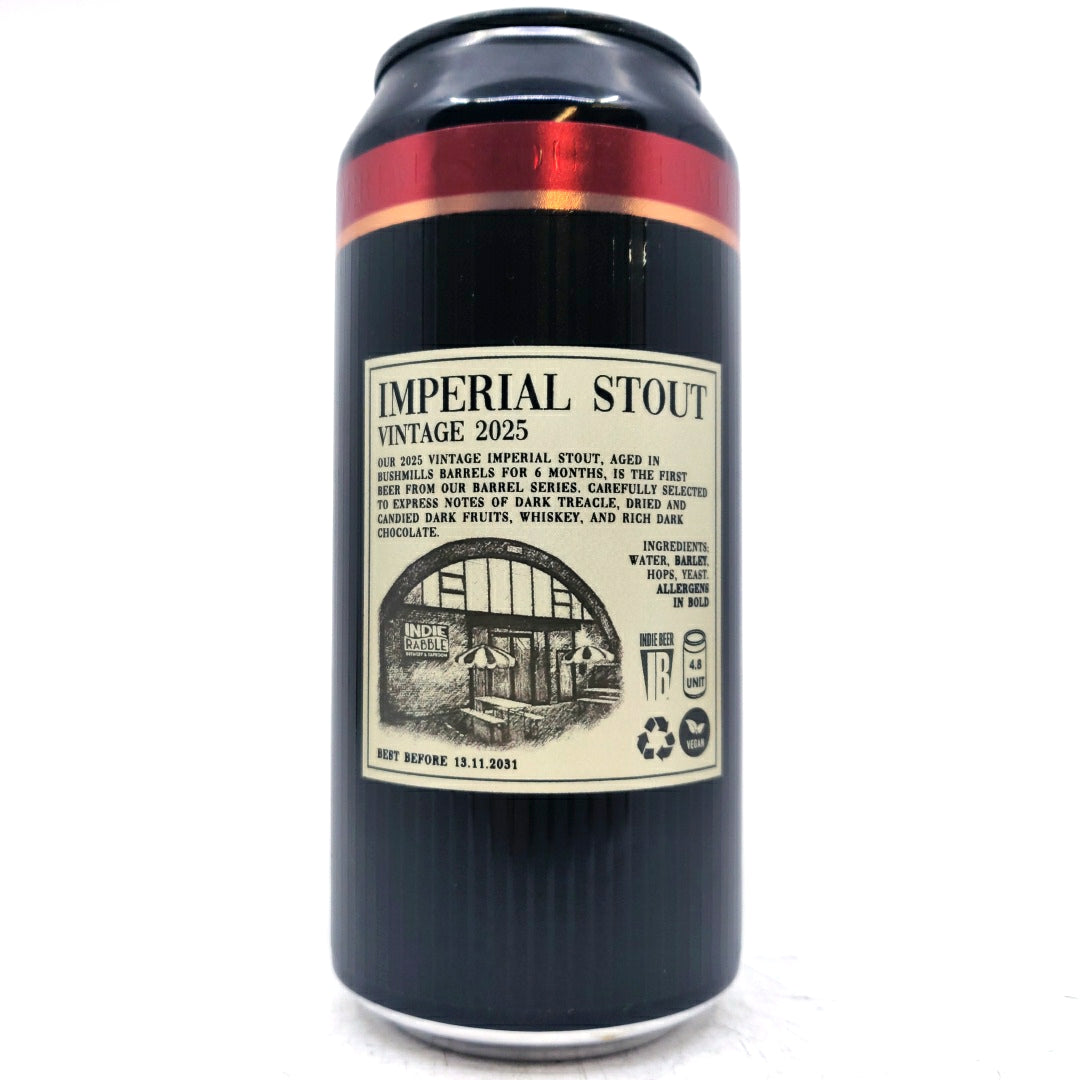 Indie Rabble Imperial Stout Vintage 2025 11% (440ml can)-Hop Burns & Black