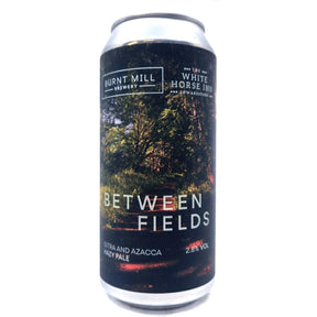 Burnt Mill x White Horse Inn Between Fields Hazy Pale Ale 2.8% (440ml can)-Hop Burns & Black