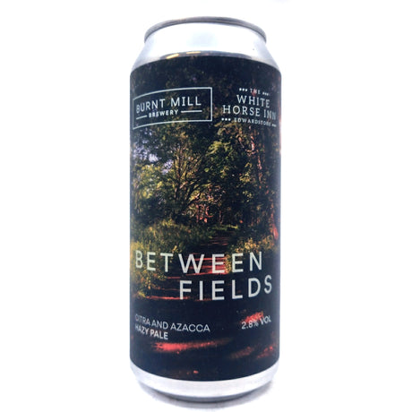 Burnt Mill x White Horse Inn Between Fields Hazy Pale Ale 2.8% (440ml can)-Hop Burns & Black