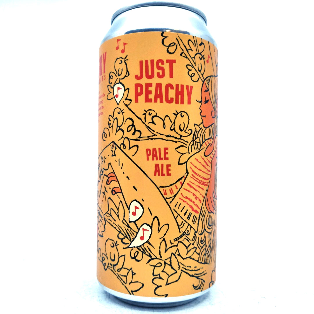 Burning Sky Just Peachy Pale Ale 4.8% (440ml can)-Hop Burns & Black