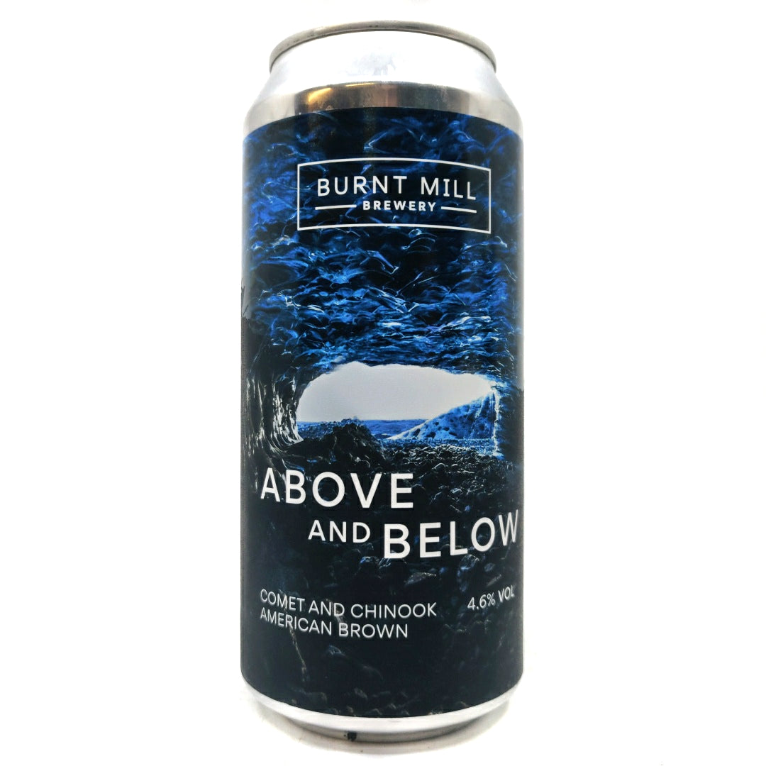 Burnt Mill Above & Below American Brown Ale 4.6% (440ml can)-Hop Burns & Black