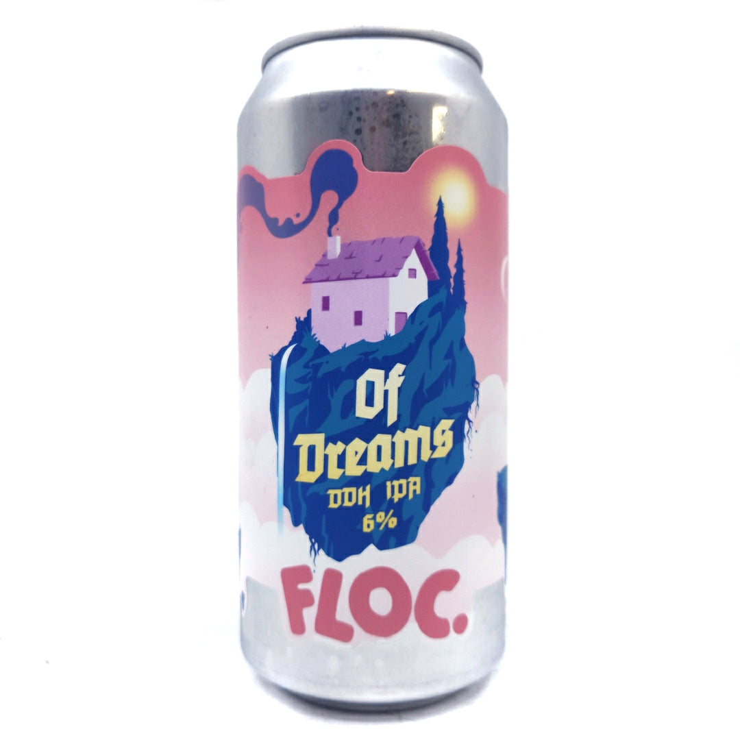 Floc Brewing Of Dreams DDH IPA 6% (440ml can)-Hop Burns & Black