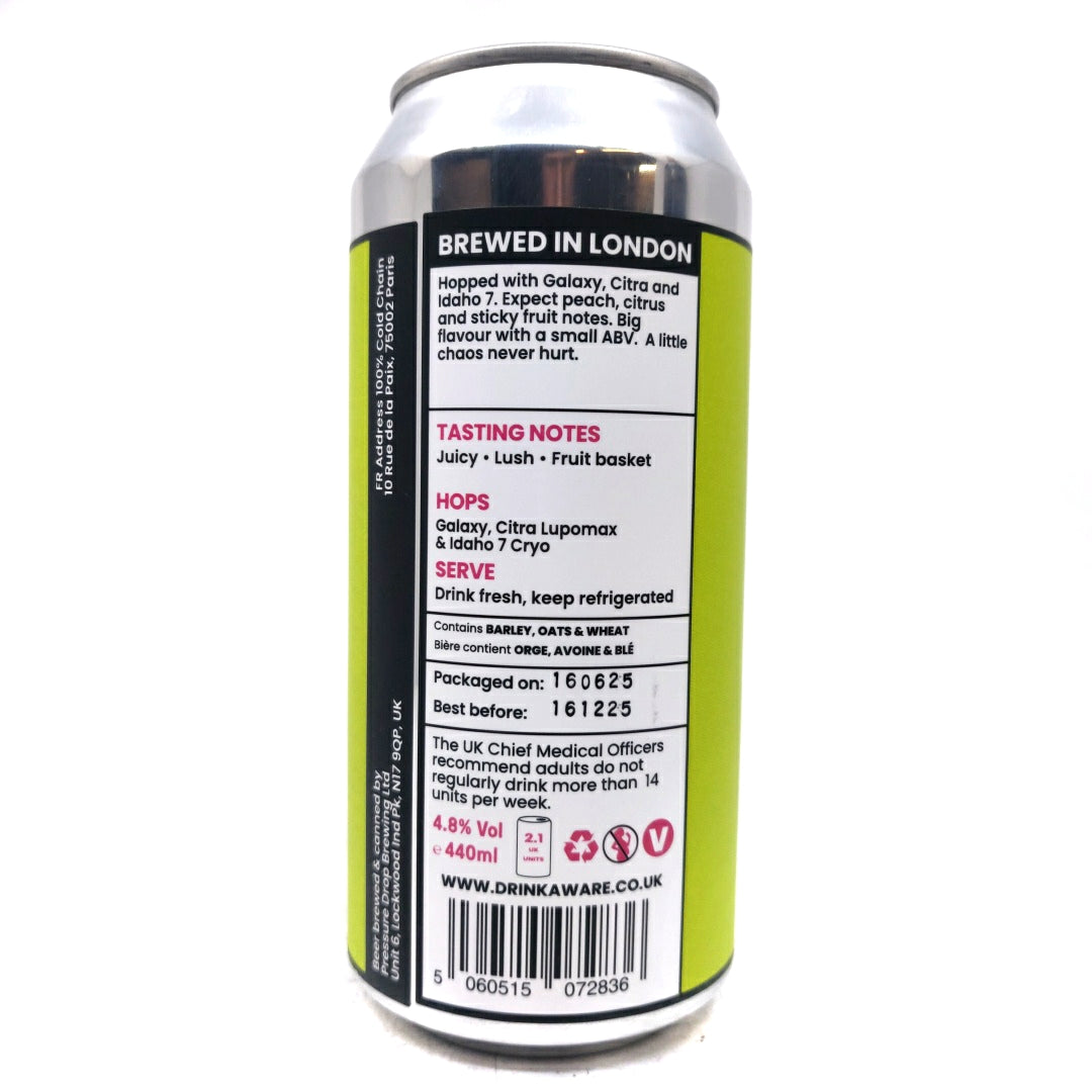 Pressure Drop Chaos New England IPA 4.8% (440ml can)-Hop Burns & Black