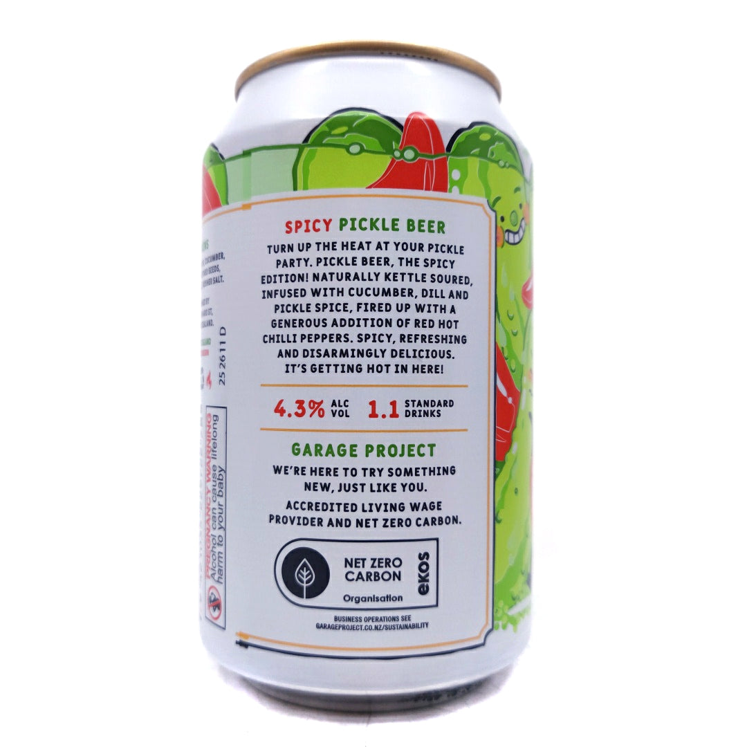 Garage Project Spicy Pickle Beer 4.3% (330ml can)-Hop Burns & Black