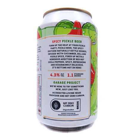 Garage Project Spicy Pickle Beer 4.3% (330ml can)-Hop Burns & Black