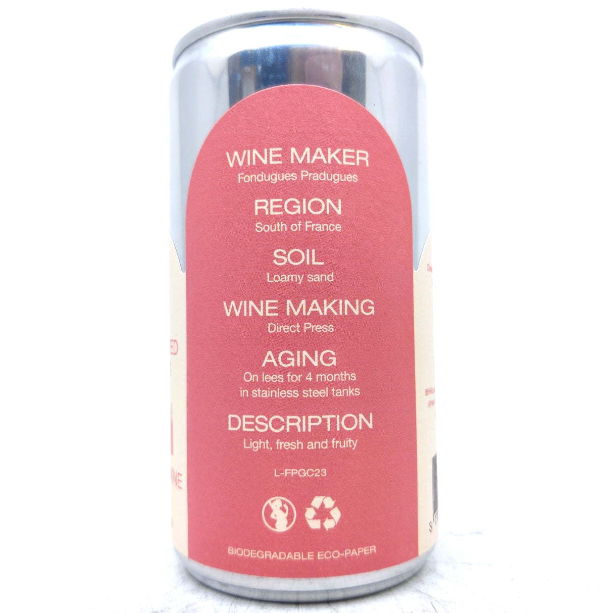 Canetta Vin Rose 12% (187ml)-Hop Burns & Black