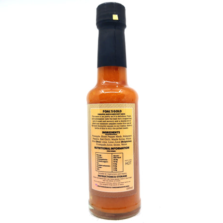 Heat Horse Foal's Gold Pineapple, Maple & Miso Hot Sauce (150ml)-Hop Burns & Black