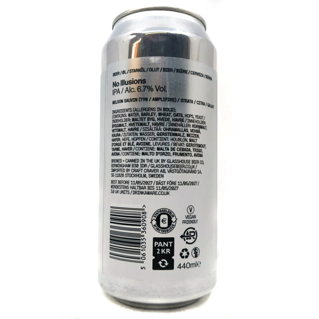 GlassHouse x The Veil No Illusions IPA 6.7% (440ml can)