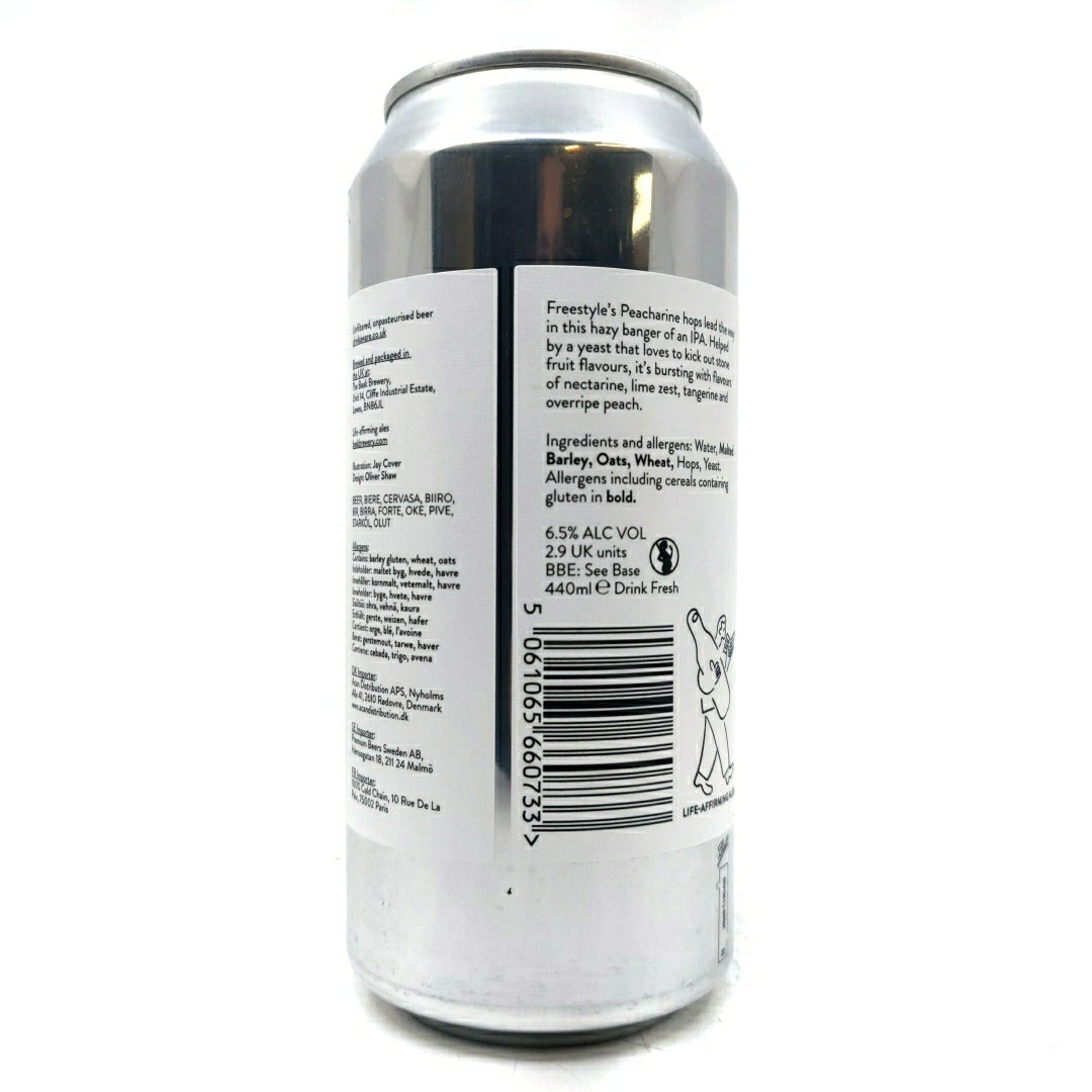 Beak Brewery Peach IPA 6.5% (440ml)-Hop Burns & Black