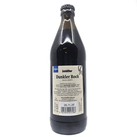 Schaffler Dunkler Bock 7.2% (500ml)-Hop Burns & Black