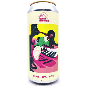 Queer Brewing Synth IPA 6.2% (440ml can)-Hop Burns & Black