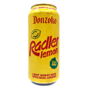 Donzoko Radler Lemon 2.5% (440ml can)-Hop Burns & Black