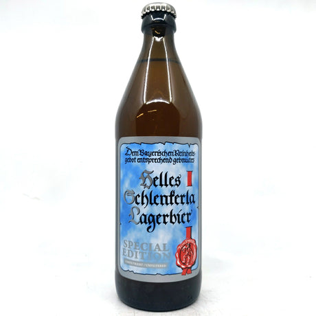 Schlenkerla Helles Lagerbier Special Edition Unfiltered 4.3% (500ml)-Hop Burns & Black
