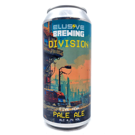 Elusive Brewing Division Five Hop Pale Ale 4.7% (440ml can)-Hop Burns & Black