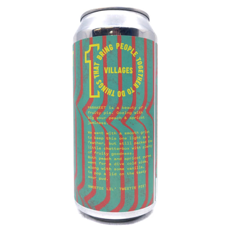 Villages Parakeet Peach & Apricot Sour 4.8% (440ml can)-Hop Burns & Black