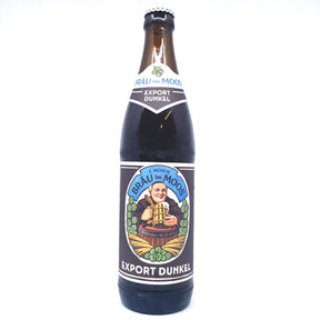 Brau Im Moos Export Dunkel 5.2% (500ml)-Hop Burns & Black