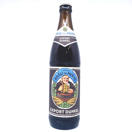 Brau Im Moos Export Dunkel 5.2% (500ml)-Hop Burns & Black