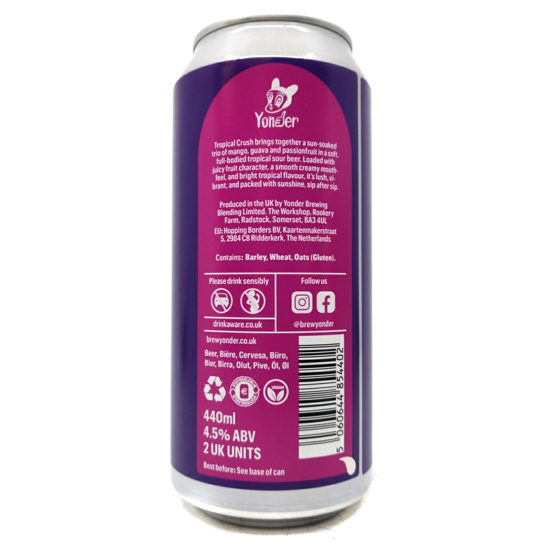 Yonder Tropical Crush Triple Fruited Sour 4.5% (440ml can)-Hop Burns & Black