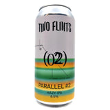 Two Flints Parallel #2 Mosaic & Nectaron Hazy IPA 6.5% (440ml can)-Hop Burns & Black