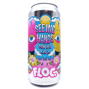 Floc Brewing Seeing Hands DDH IPA 6.5% (440ml can)-Hop Burns & Black