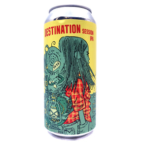Burning Sky x The Kernel x Elusive Destination Session IPA 4% (440ml can)-Hop Burns & Black