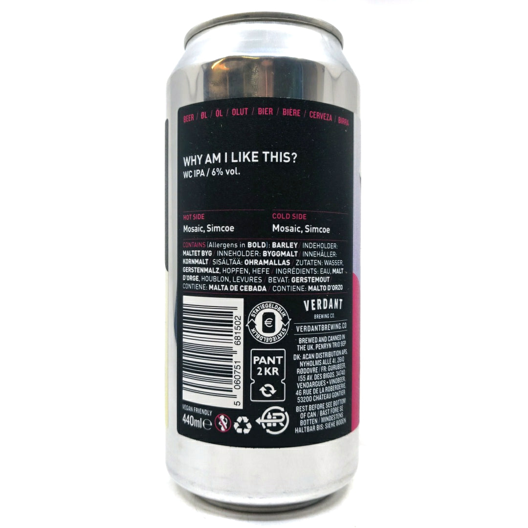 Verdant We Sing At Six And A Half IPA 6.5% (440ml can)-Hop Burns & Black