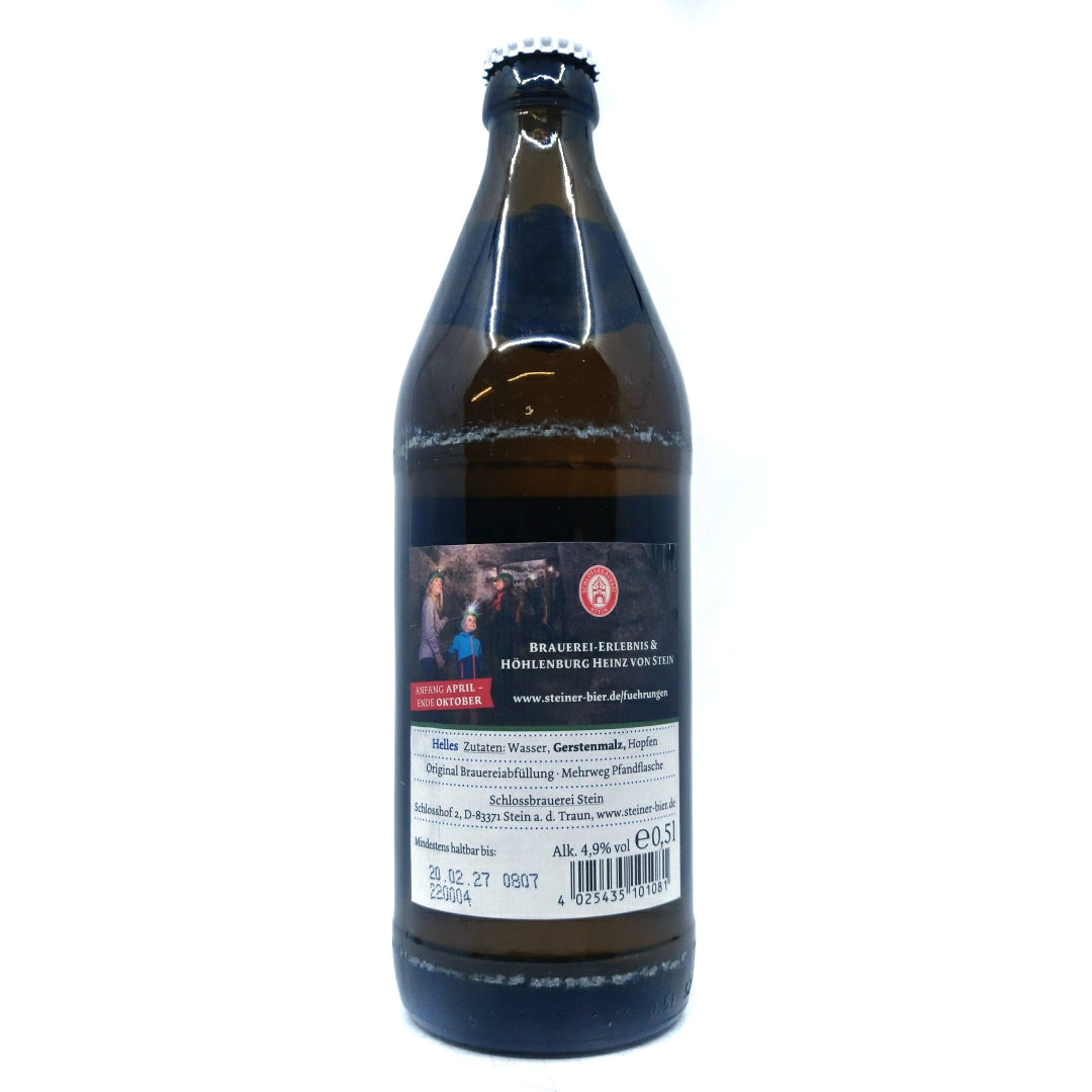 Schlossbrauerei Stein Steiner Hell 4.9% (500ml)