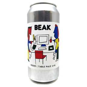 Beak Brewery Nodes Table Pale 3.4% (440ml can)-Hop Burns & Black