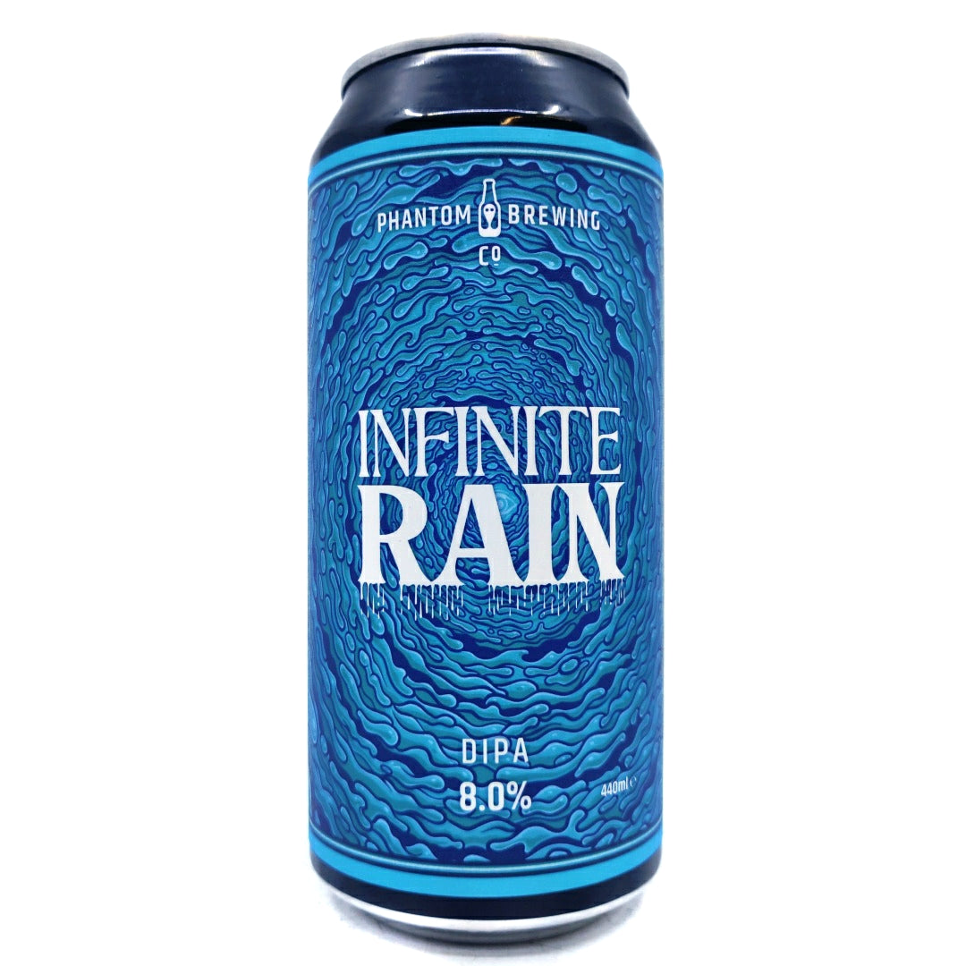 Phantom Brewing Co Infinite Rain Double IPA 8% (440ml can)-Hop Burns & Black