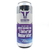 Rivington The Guy Had Never Known Fog Like The Interior Decorator DDH Pale Ale 5.5% (500ml can)-Hop Burns & Black