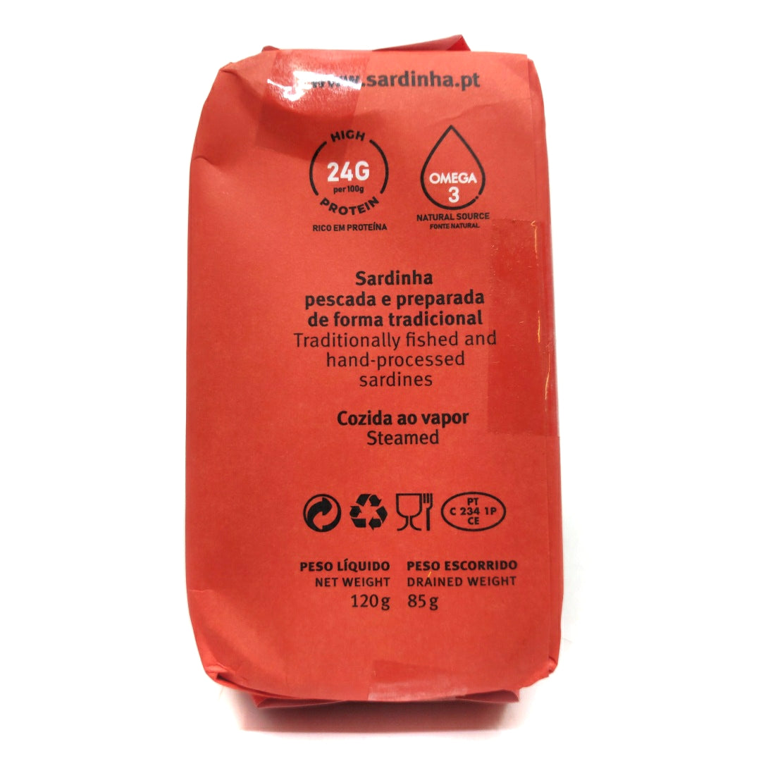 Sardinha Portuguese Sardines in Olive Oil with Lemon (120g)-Hop Burns & Black