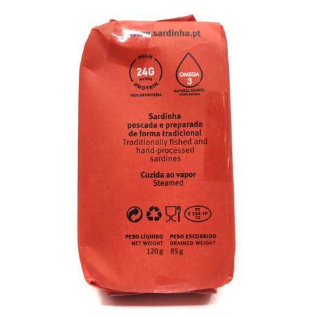 Sardinha Portuguese Sardines in Olive Oil with Lemon (120g)-Hop Burns & Black