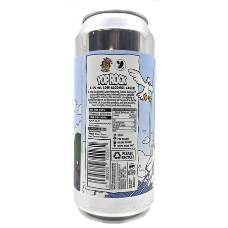 Bluntrock Yop Rock Alcohol Free Pale Ale 0.5% (440ml can)-Hop Burns & Black