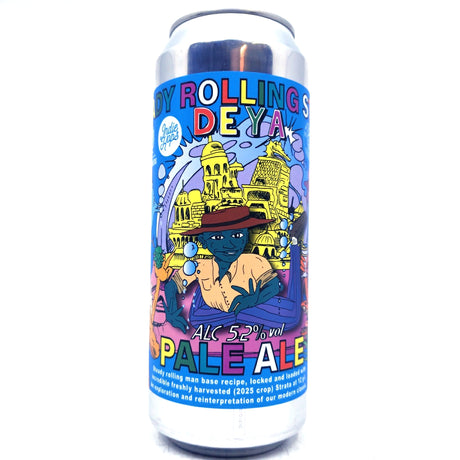 DEYA Steady Rolling Strata Pale Ale 5.2% (500ml can)-Hop Burns & Black