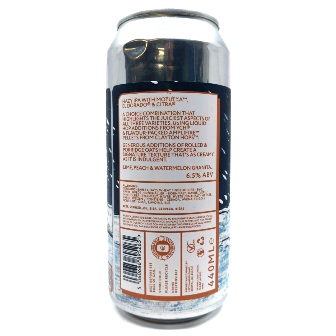 Left Handed Giant Cold Kingdom Hazy IPA 6.5% (440ml can)-Hop Burns & Black