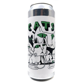 Baron Brewing Cats IPA 6.5% (500ml can)-Hop Burns & Black