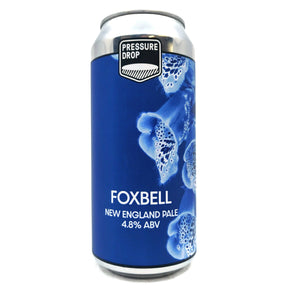 Pressure Drop Foxbell New England Pale Ale 4.8% (440ml can)-Hop Burns & Black
