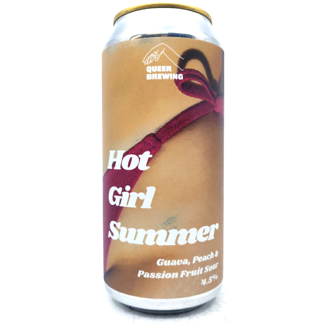 Queer Brewing Hot Girl Summer Sour 4.5% (440ml can)-Hop Burns & Black