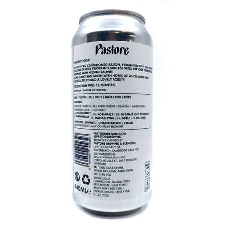 Pastore Fantini's Goat Nelson Hopped Wild Ale 5.4% (440ml can)-Hop Burns & Black