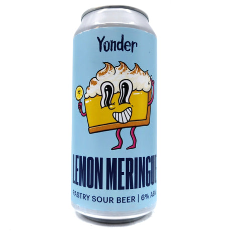 Yonder Lemon Meringue Pastry Sour 6% (440ml can)-Hop Burns & Black
