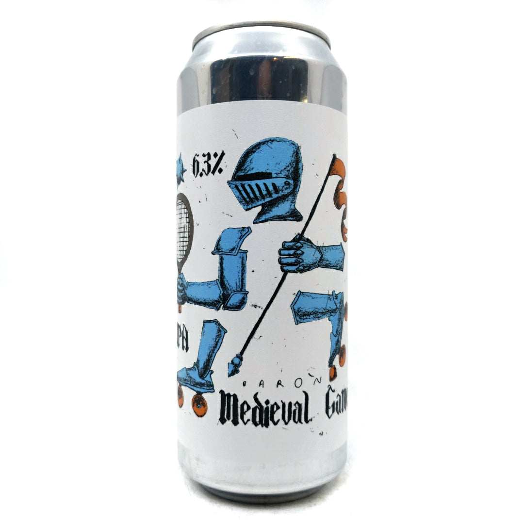 Baron Brewing Medieval Game IPA 6.3% (500ml can)-Hop Burns & Black