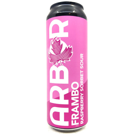 Arbor Frambo Raspberry Sorbet Sour 6% (568ml can)-Hop Burns & Black