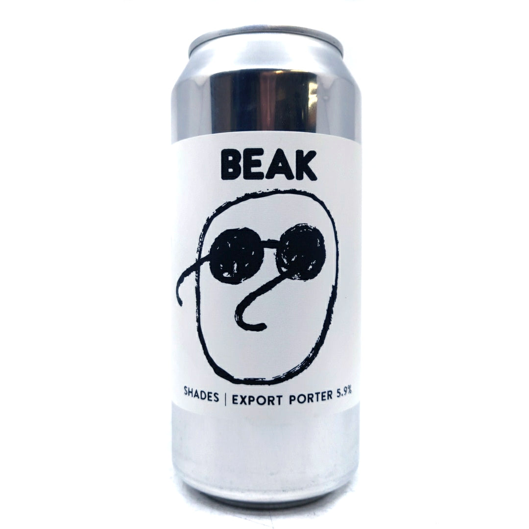 Beak Brewery Shades Porter 5.9% (440ml can)-Hop Burns & Black