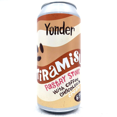 Yonder Tiramisu Pastry Stout 6.5% (440ml can)-Hop Burns & Black