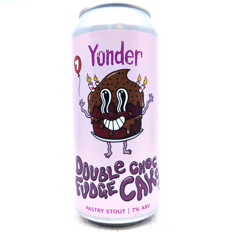 Yonder Double Choc Fudge Cake Pastry Stout 7% (440ml can)-Hop Burns & Black