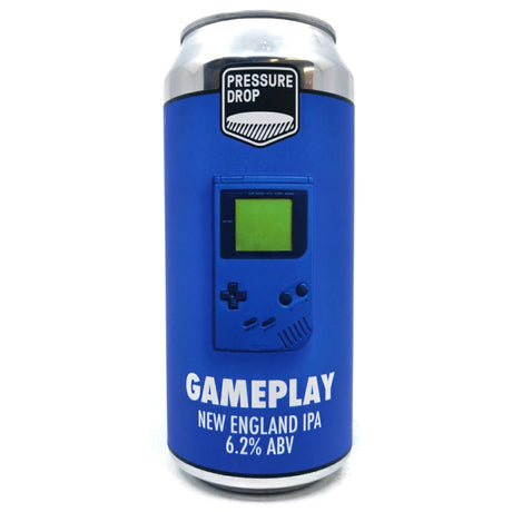 Pressure Drop Gameplay New England IPA 6.2% (440ml can)-Hop Burns & Black