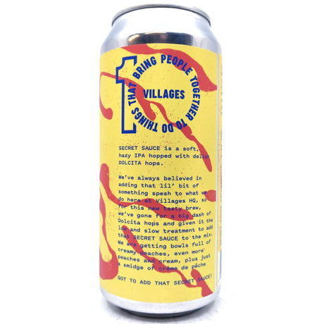 Villages Secret Sauce Dolcita IPA 5.7% (440ml can)-Hop Burns & Black
